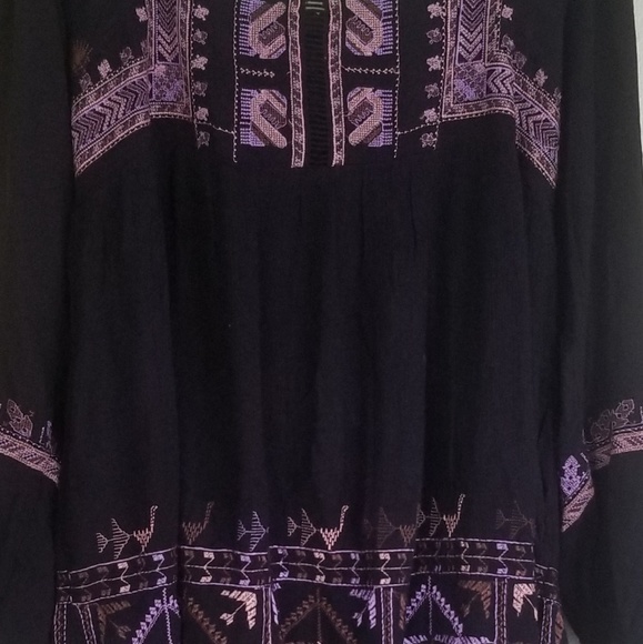 NWT Free People Rhiannon Embroidered Mini Dress - Picture 3 of 5